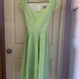 Green Vintage Pin Up Dress